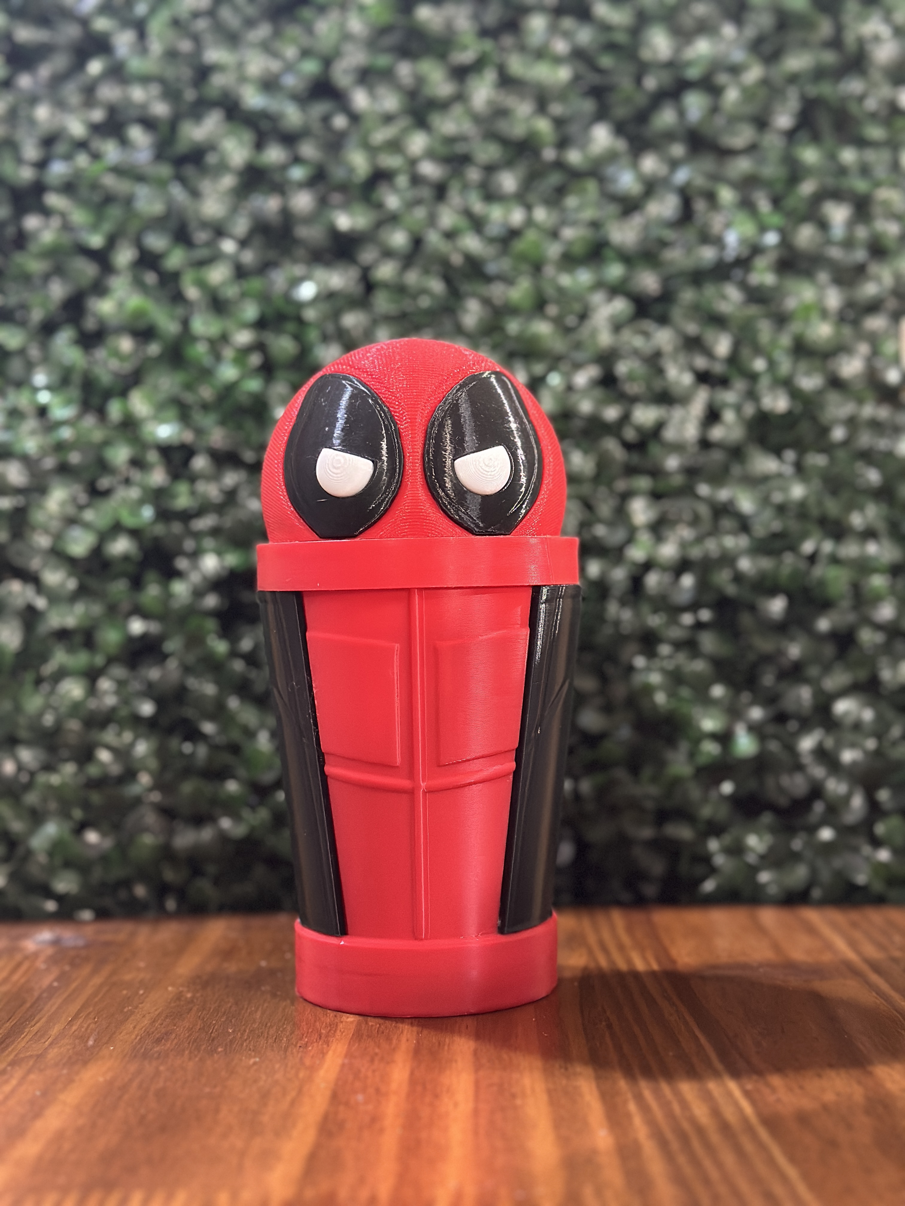 Vaso Milkshake Deadpool 300 cc 🔴⚔️🖤