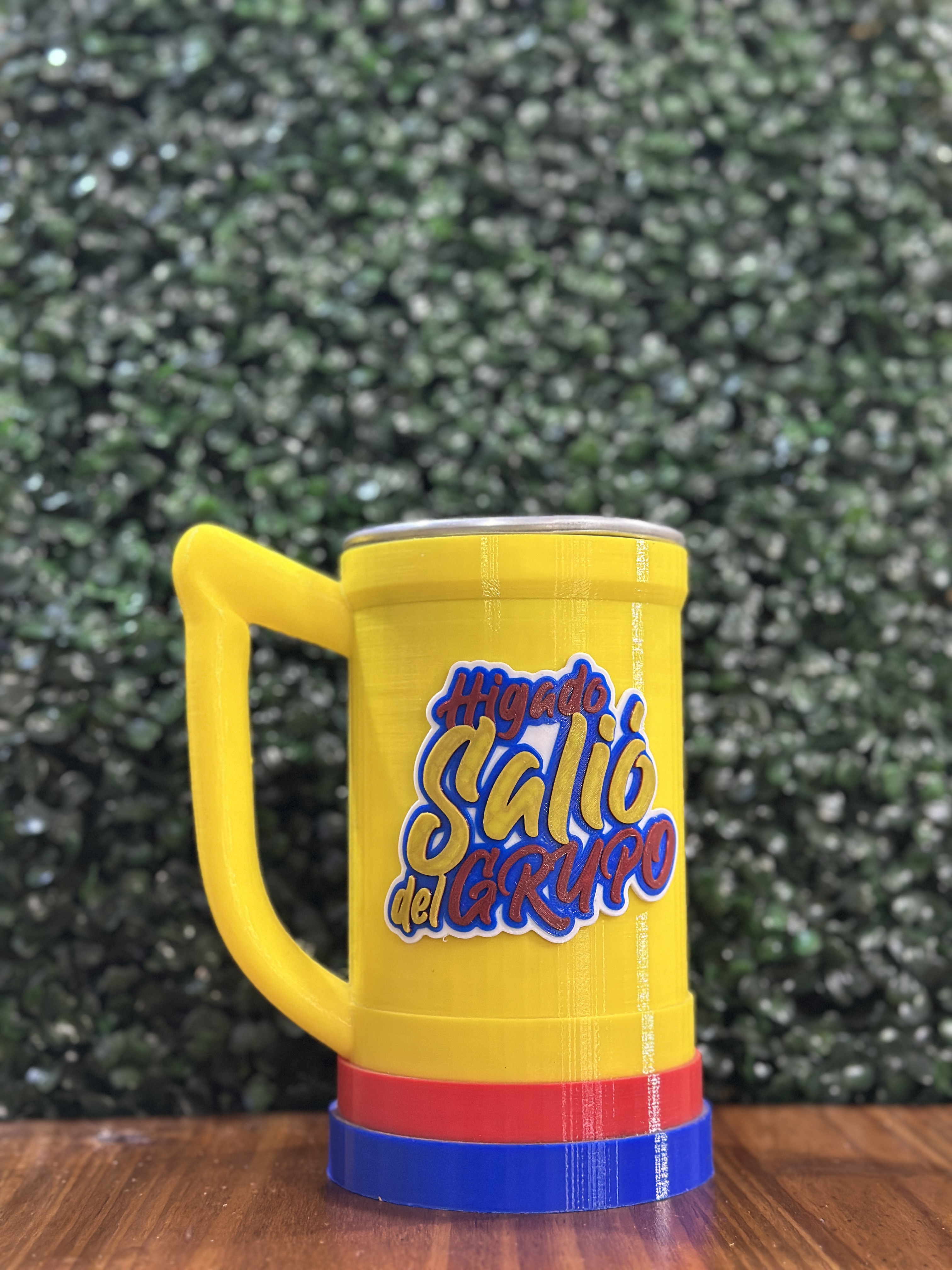 Vaso Chopp / Jarra XL "Hígado Salió del Grupo" 1 Litro (1000 cc) 🍻🤣🟡