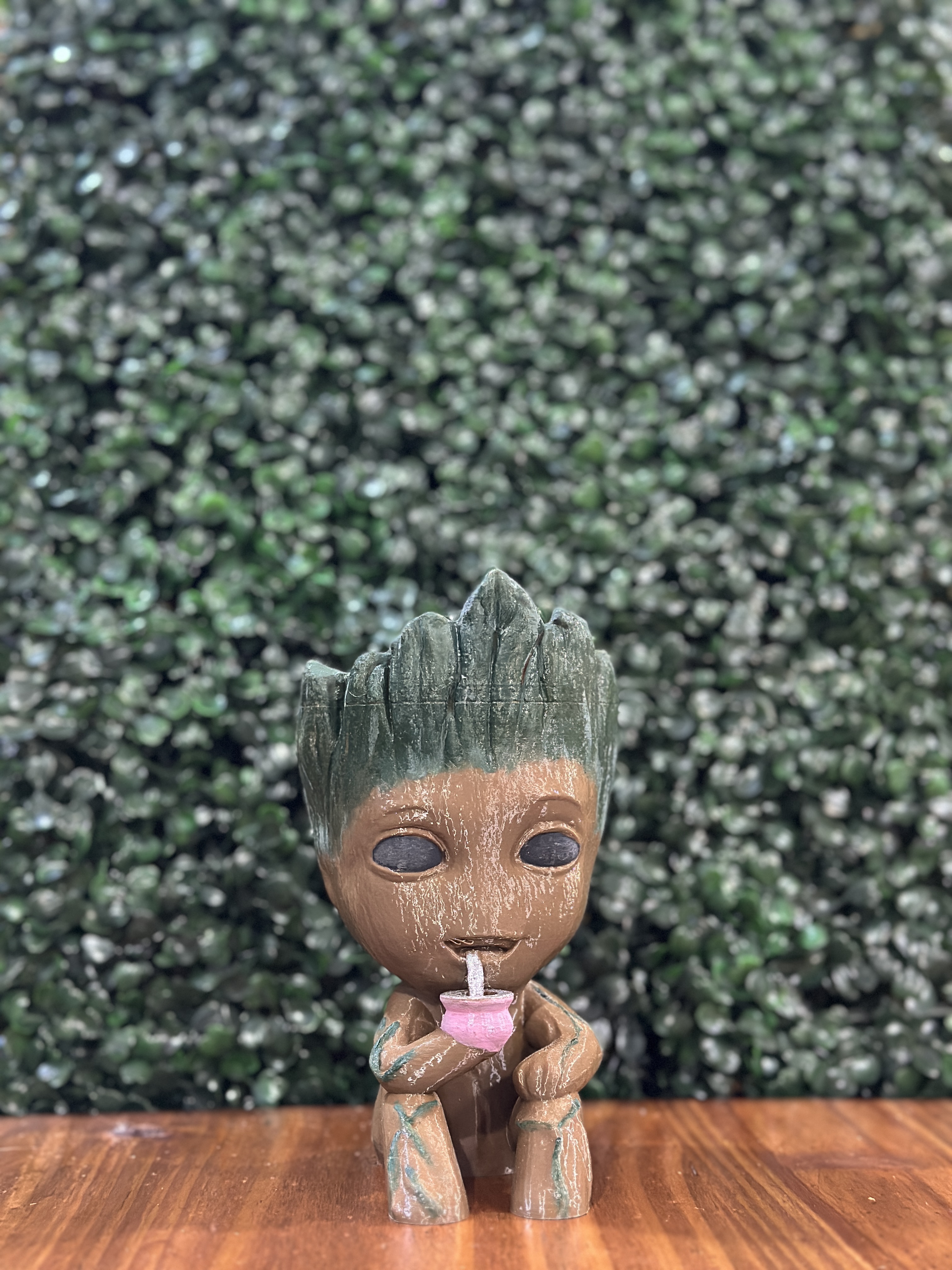 Mate 3D Baby Groot Tomando Mate  🌱🧉🌌
