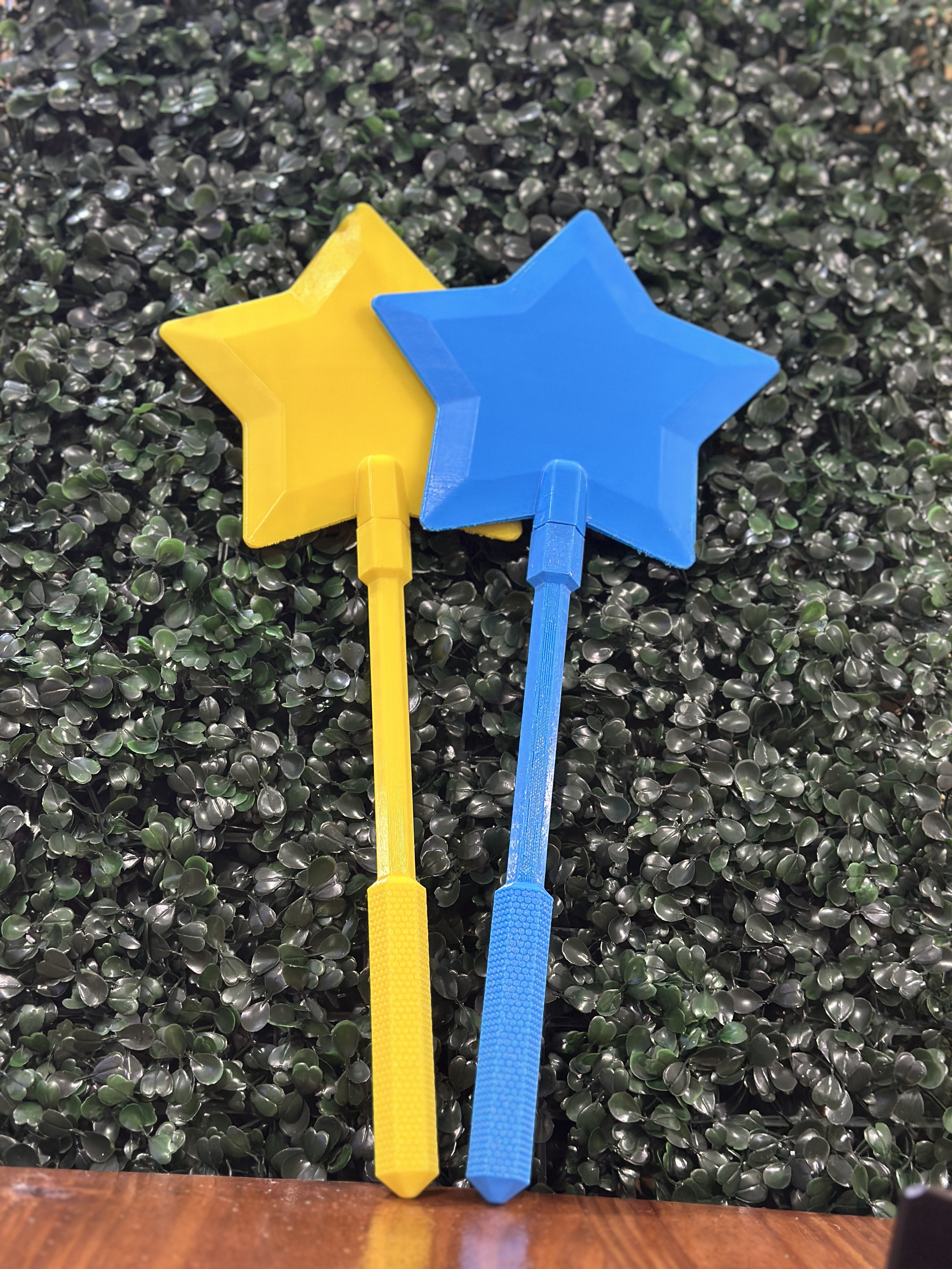 Varitas Mágicas Porta Tarjeta 3D Estrella 🌟💳💙💛✨