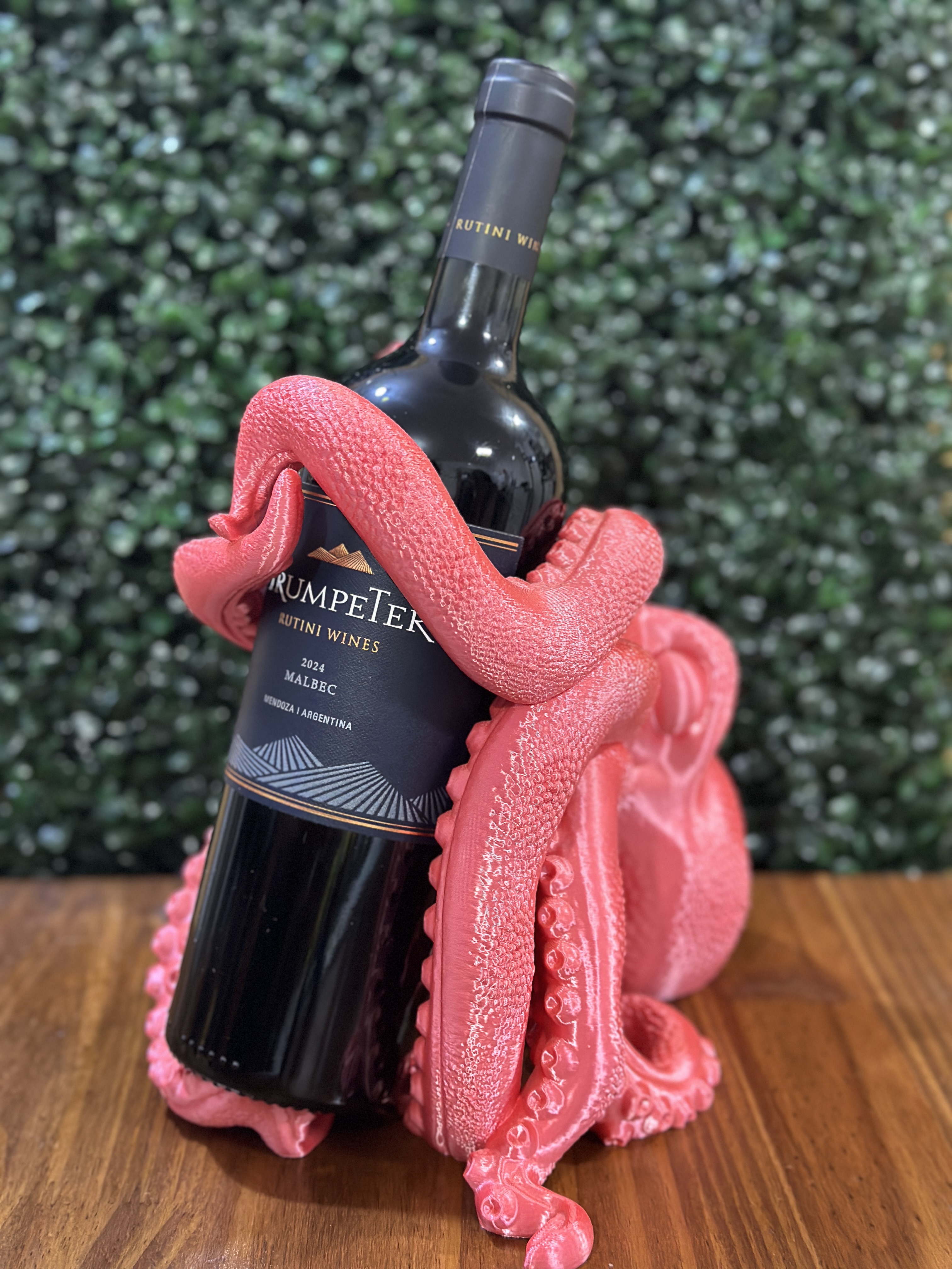 Soporte / Portavinos Pulpo 3D 🐙🍷🍾