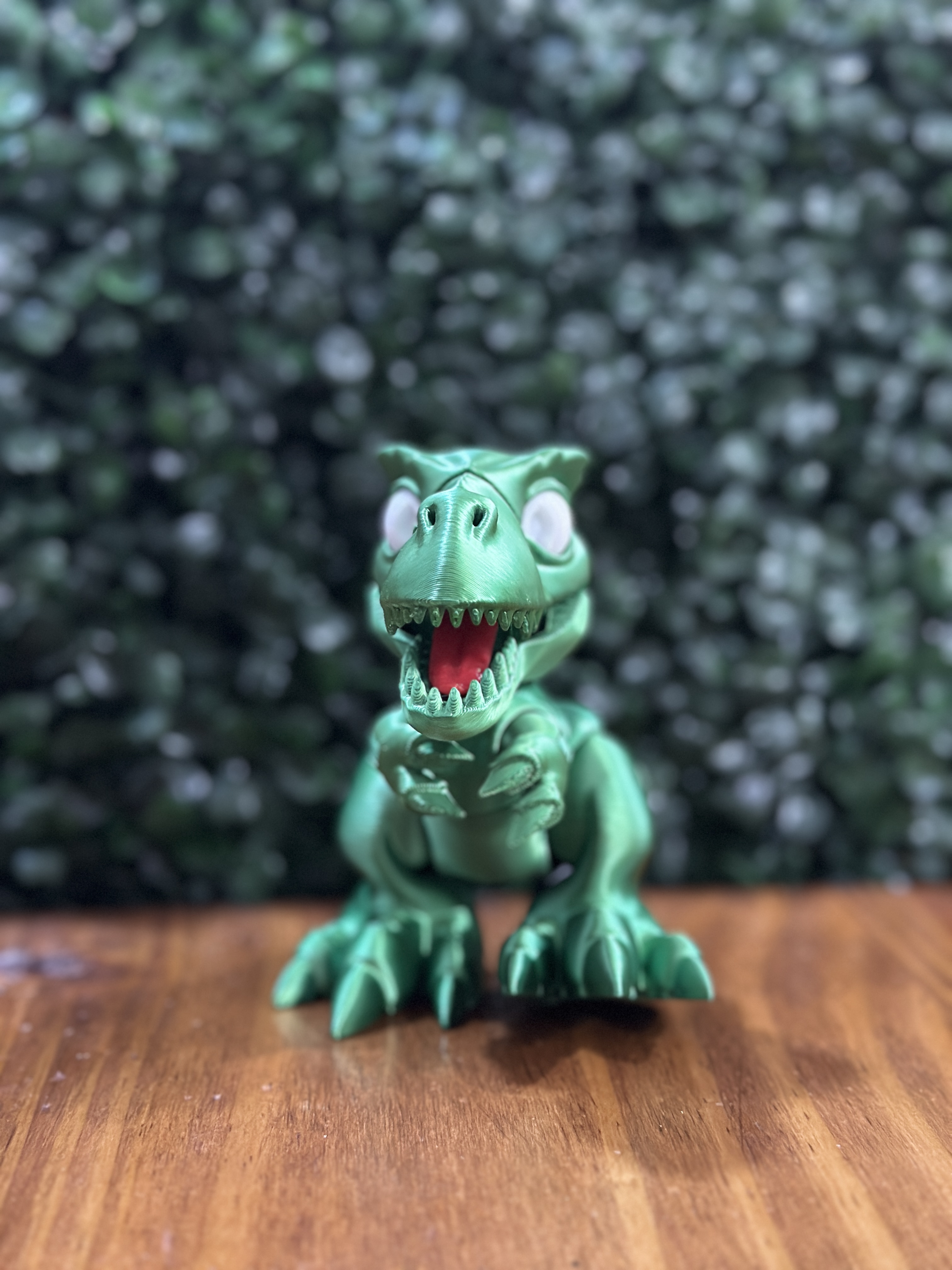 Figura Mini T-Rex Chibi Articulado 3D 🦖💚✨