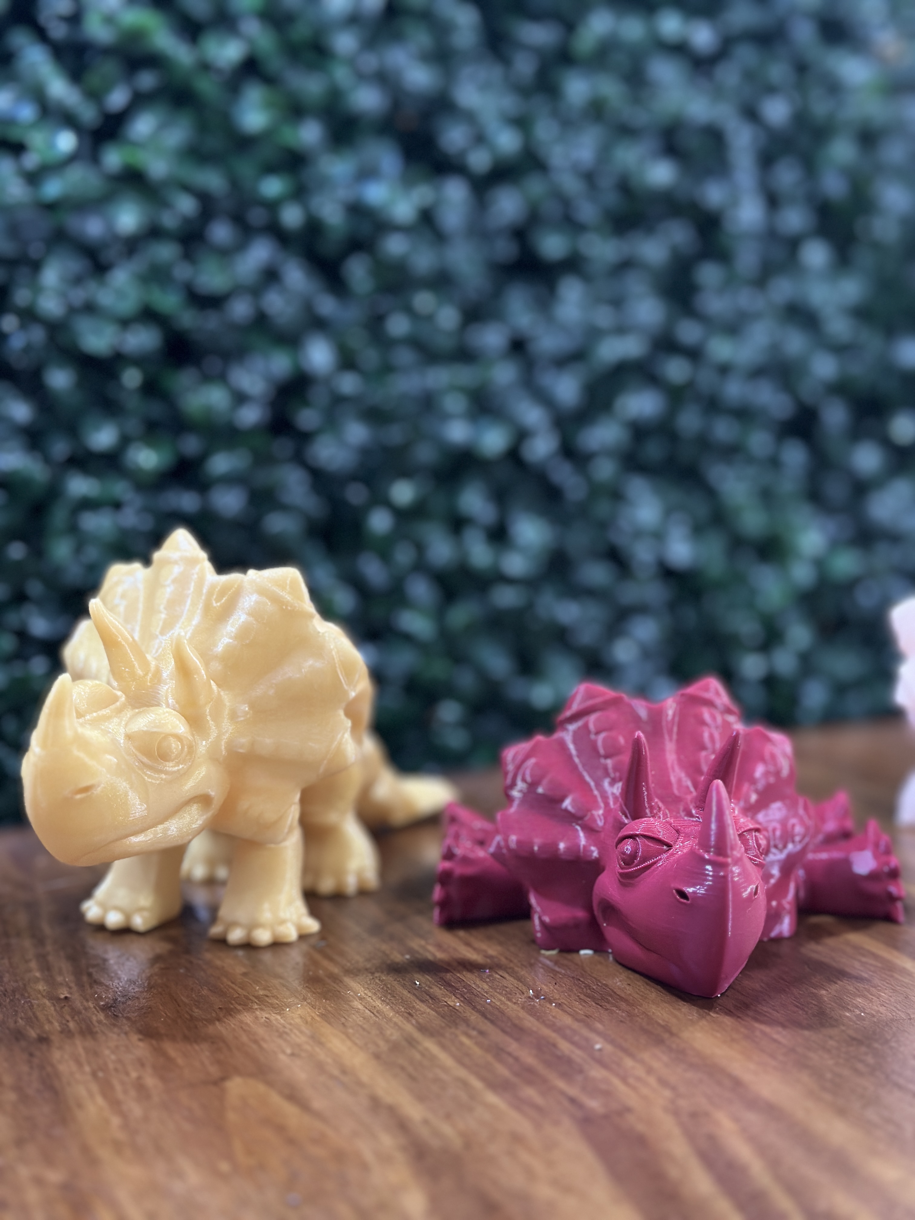 Figura Coleccionable Triceratops Chibi Articulado 3D 🌿🦕✨