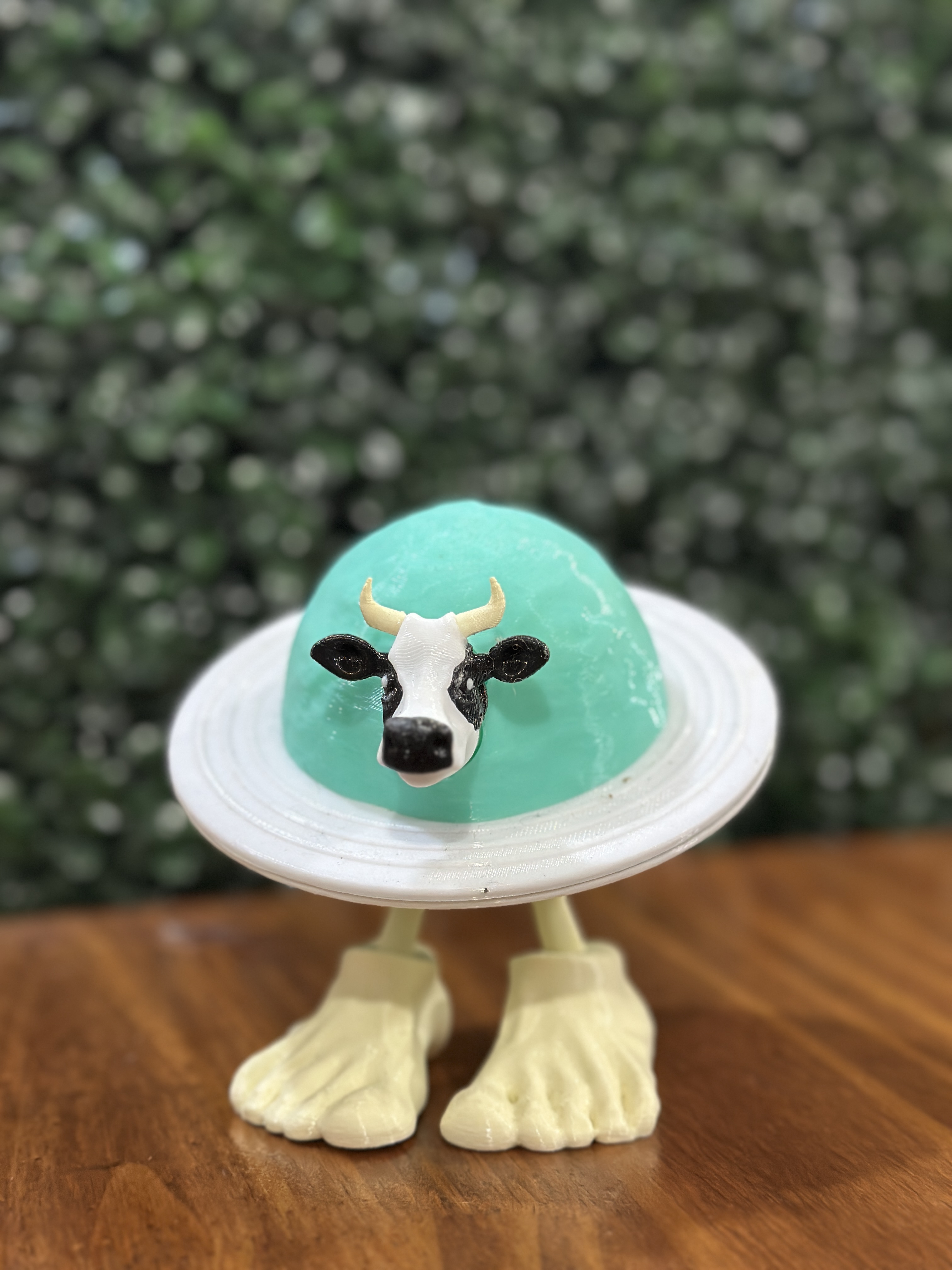 Figura Vaca Saturnina / La Vaca Saturno Brainrot Meme 3D 🐄🪐🦶✨